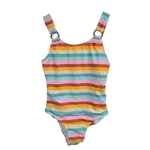 5/$15 Multicolor Striped Swimming Suit - Wonder Nation - S (6-6x) - Picture 1 of 3